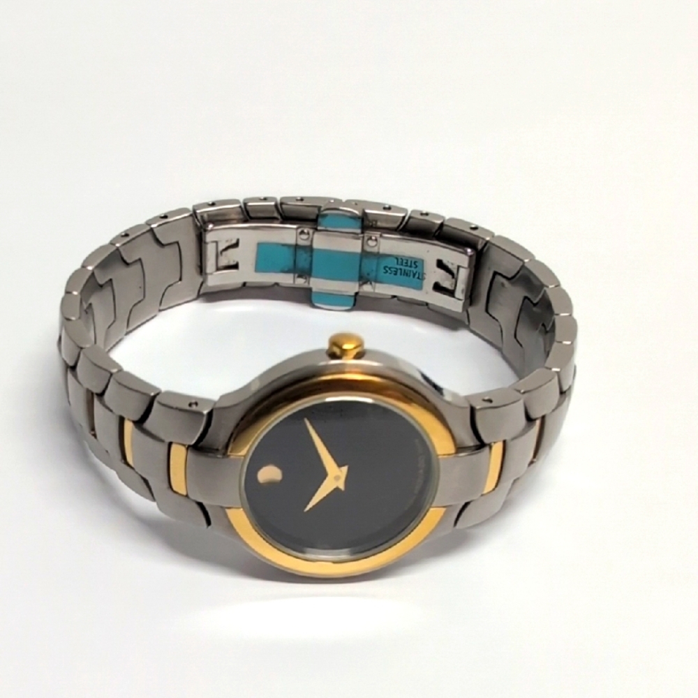 Movado Sapphire Crystal Ladies Watch Stainless Steel and Water Resistance